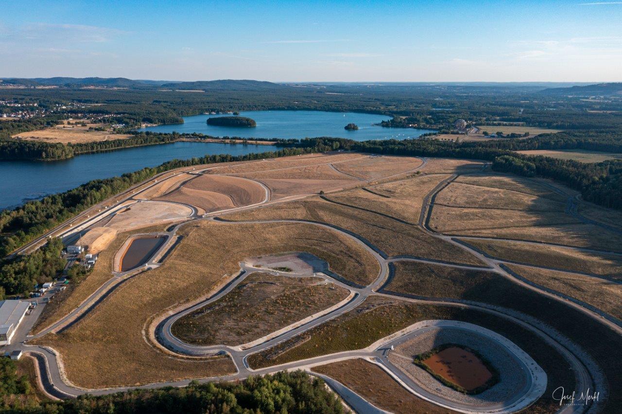 Luftaufnahme Rekultivierungsprojekt Oberpfälzer Seenland