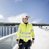 Uniper engineer inspecting a hydro plant in Sweden