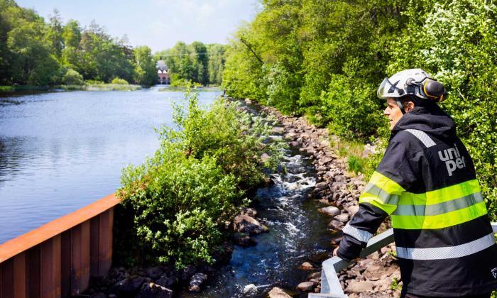 Fiskväg vid ett av våra kraftverk i Blekinge