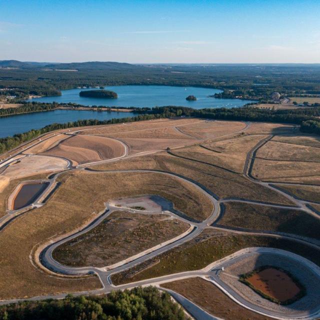 Luftaufnahme Rekultivierungsprojekt Oberpfälzer Seenland