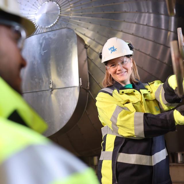 Technical facility components in operation at the Scholven site.
